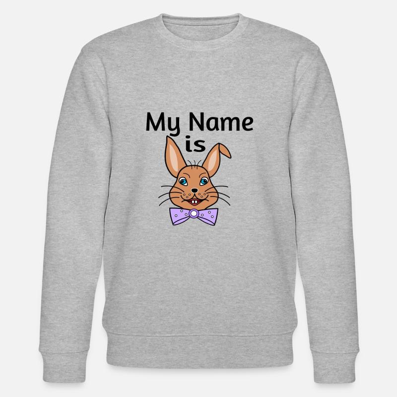 My name is - Stanley/Stella Unisex Bio-Sweatshirt CHANGER  - Grau meliert