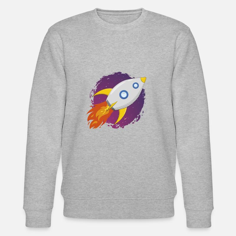 Fusée spatiale - Sweat bio CHANGER Stanley/Stella Unisexe - gris chiné