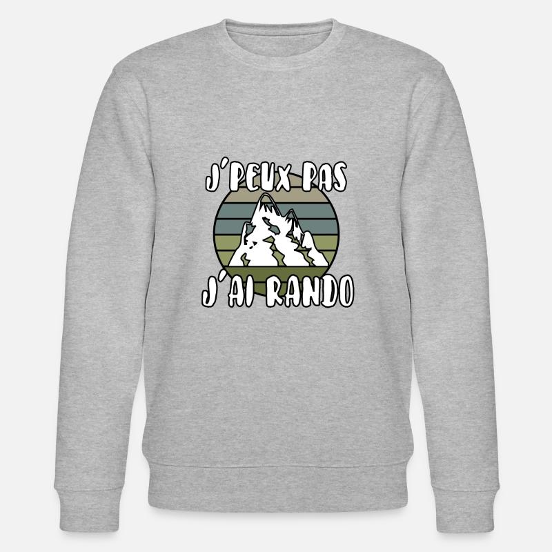 J’peux pas j’ai rando - Sweat bio CHANGER Stanley/Stella Unisexe - gris chiné