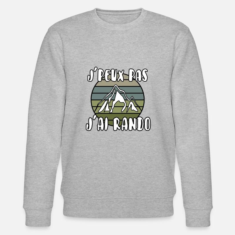 J’peux pas j’ai rando - Sweat bio CHANGER Stanley/Stella Unisexe - gris chiné
