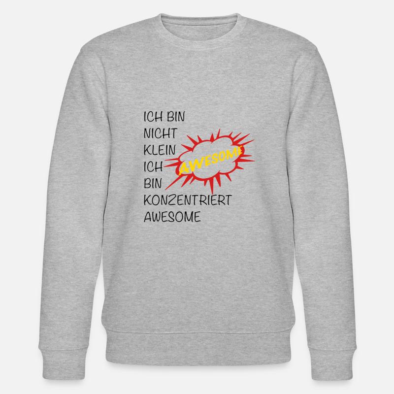 Konzentriert Awesome - Stanley/Stella Unisex Bio-Sweatshirt CHANGER  - Grau meliert