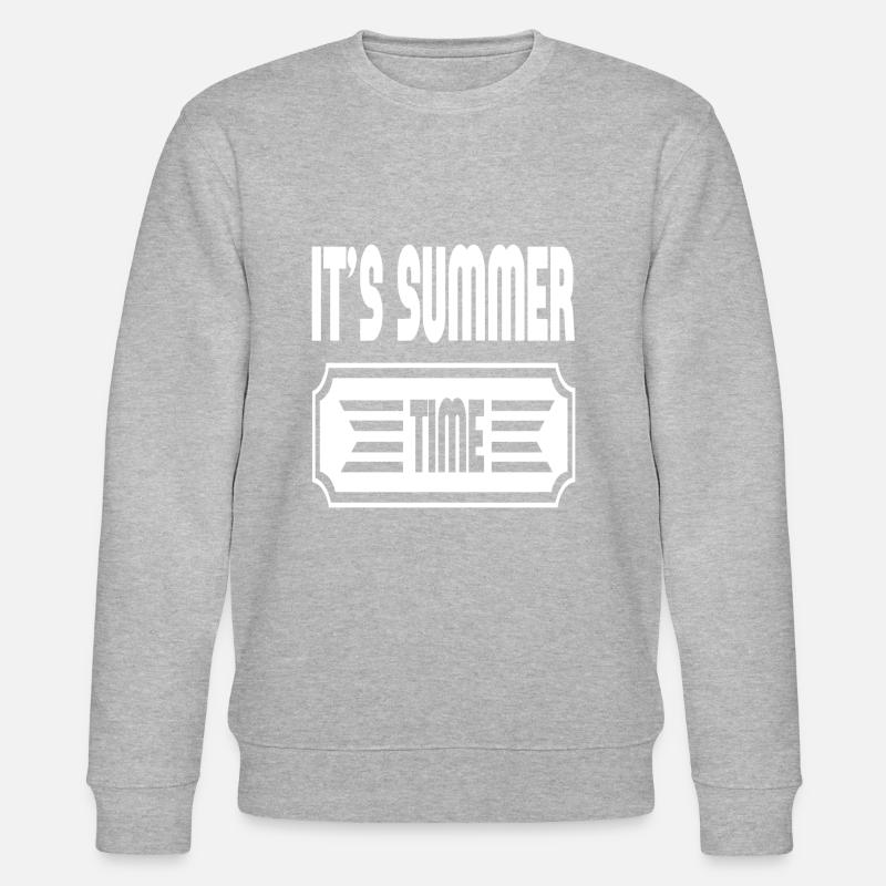 It´s Summer Time - Stanley/Stella Unisex Bio-Sweatshirt CHANGER  - Grau meliert