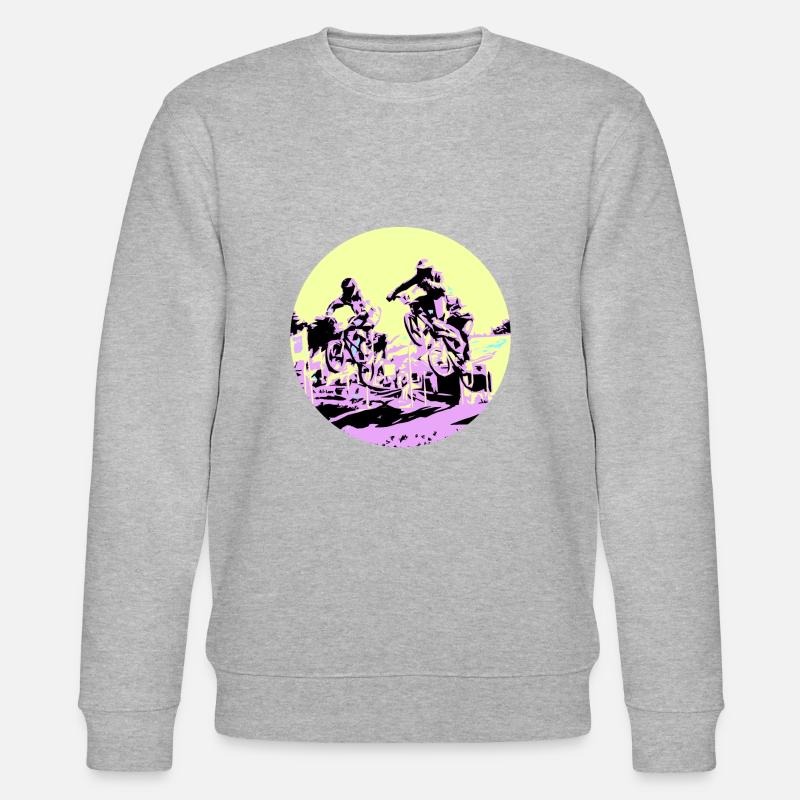 BMX - Stanley/Stella Unisex Bio-Sweatshirt CHANGER  - Grau meliert