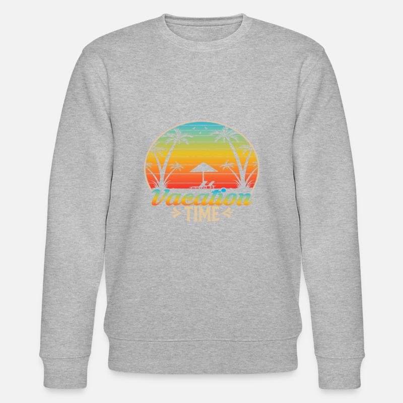 Vacation Time - Stanley/Stella Unisex Bio-Sweatshirt CHANGER  - Grau meliert