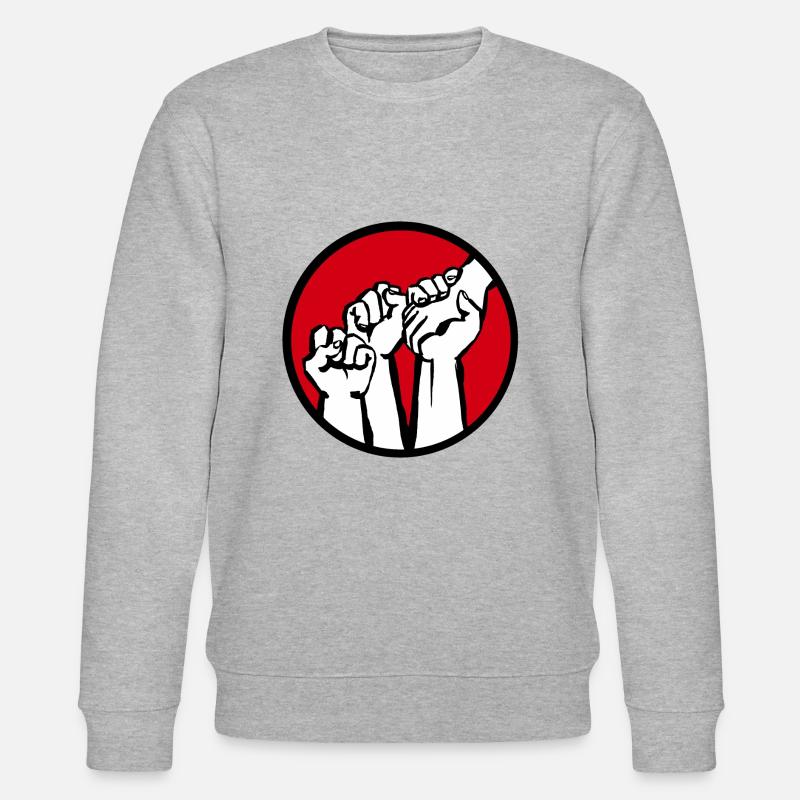 fäuste1c - Stanley/Stella Unisex Bio-Sweatshirt CHANGER  - Grau meliert