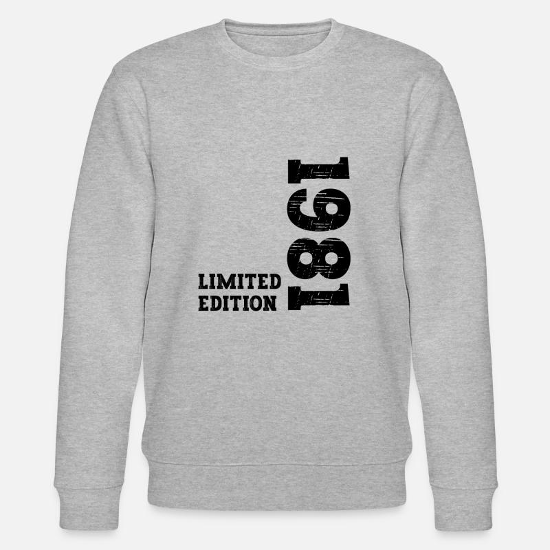 Millésime 1981 - Sweat bio CHANGER Stanley/Stella Unisexe - gris chiné