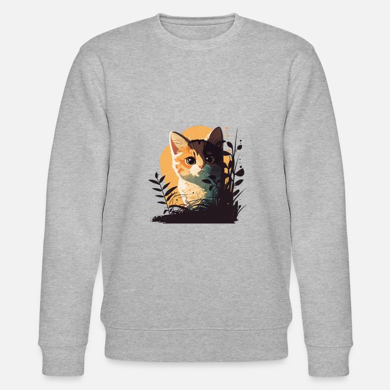 KITTEN - Stanley/Stella Unisex Bio-Sweatshirt CHANGER  - Grau meliert