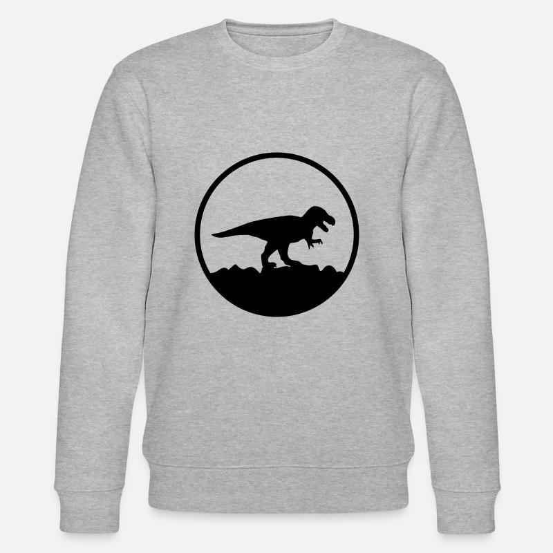 T rex - Stanley/Stella CHANGER Unisex Organic Sweatshirt - heather grey