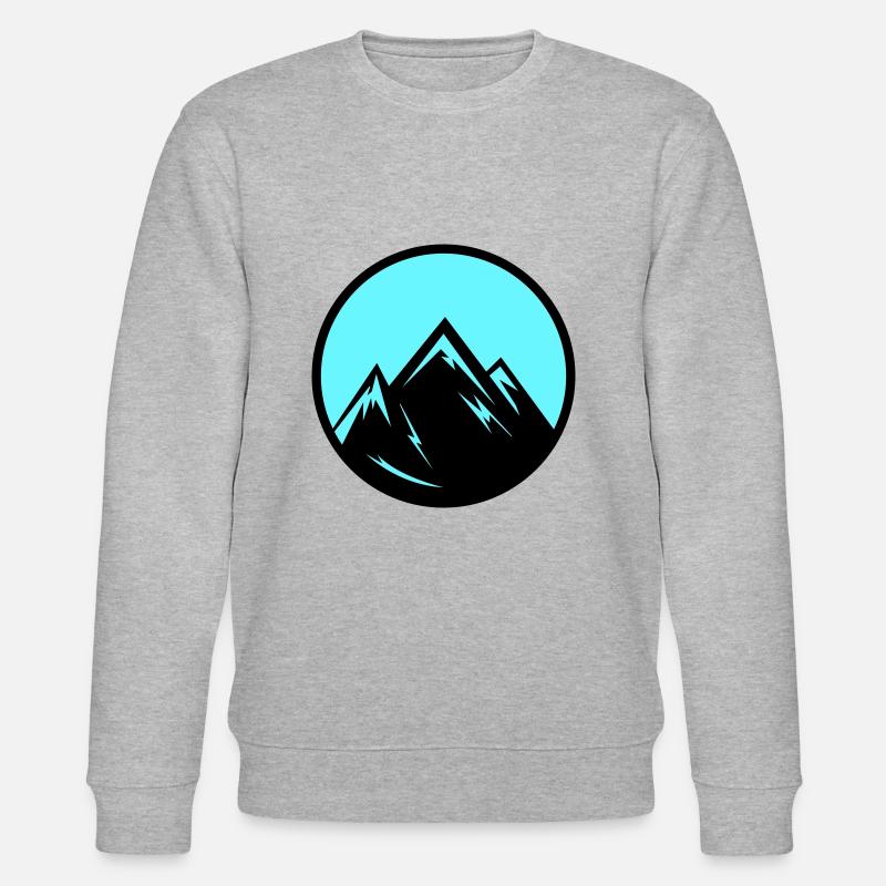 mountains - Stanley/Stella Unisex Bio-Sweatshirt CHANGER  - Grau meliert