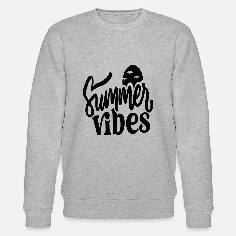 Summer Vibes - Stanley/Stella Unisex Bio-Sweatshirt CHANGER  - Grau meliert
