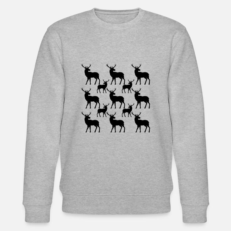 Hirsch - Stanley/Stella Unisex Bio-Sweatshirt CHANGER  - Grau meliert