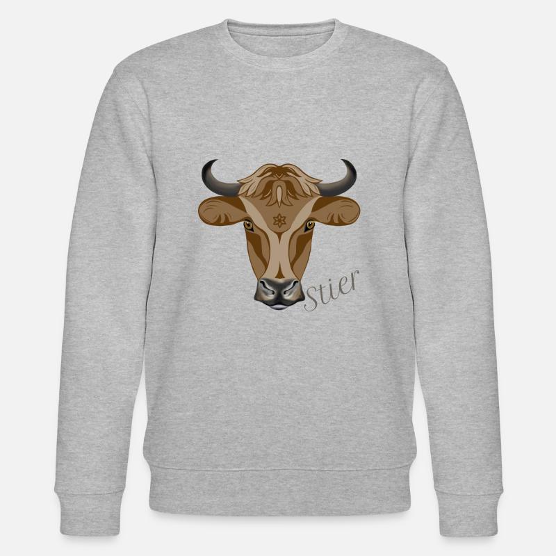 Sternzeichen Stier - Stanley/Stella Unisex Bio-Sweatshirt CHANGER  - Grau meliert