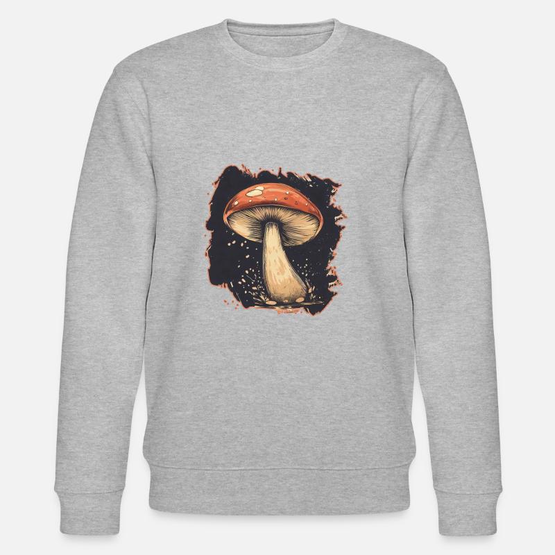 CHAMPIGNON RÉTRO - Sweat bio CHANGER Stanley/Stella Unisexe - gris chiné