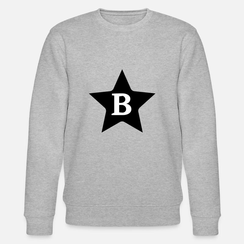 Buchstabe b Stern - Stanley/Stella Unisex Bio-Sweatshirt CHANGER  - Grau meliert