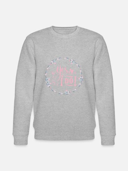 YES I DO - Stanley/Stella Unisex Bio-Sweatshirt CHANGER - Grau meliert