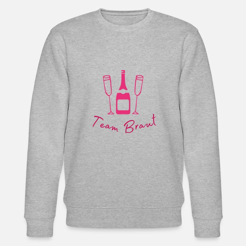 Team Braut - Stanley/Stella Unisex Bio-Sweatshirt CHANGER  - Grau meliert