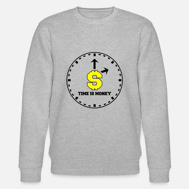 time is money 2 - Stanley/Stella Unisex Bio-Sweatshirt CHANGER  - Grau meliert
