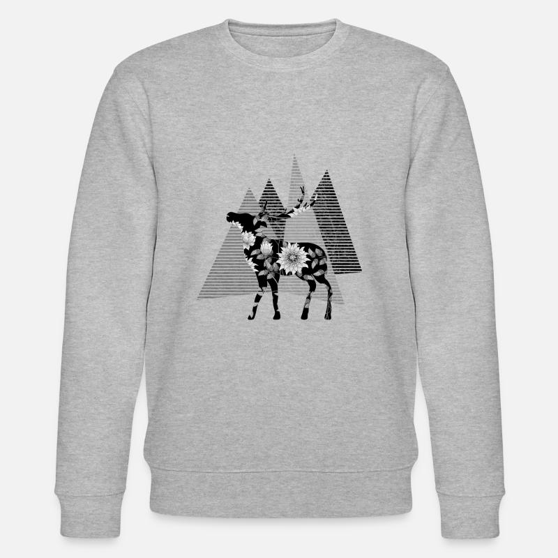 Hirsch - Stanley/Stella Unisex Bio-Sweatshirt CHANGER  - Grau meliert