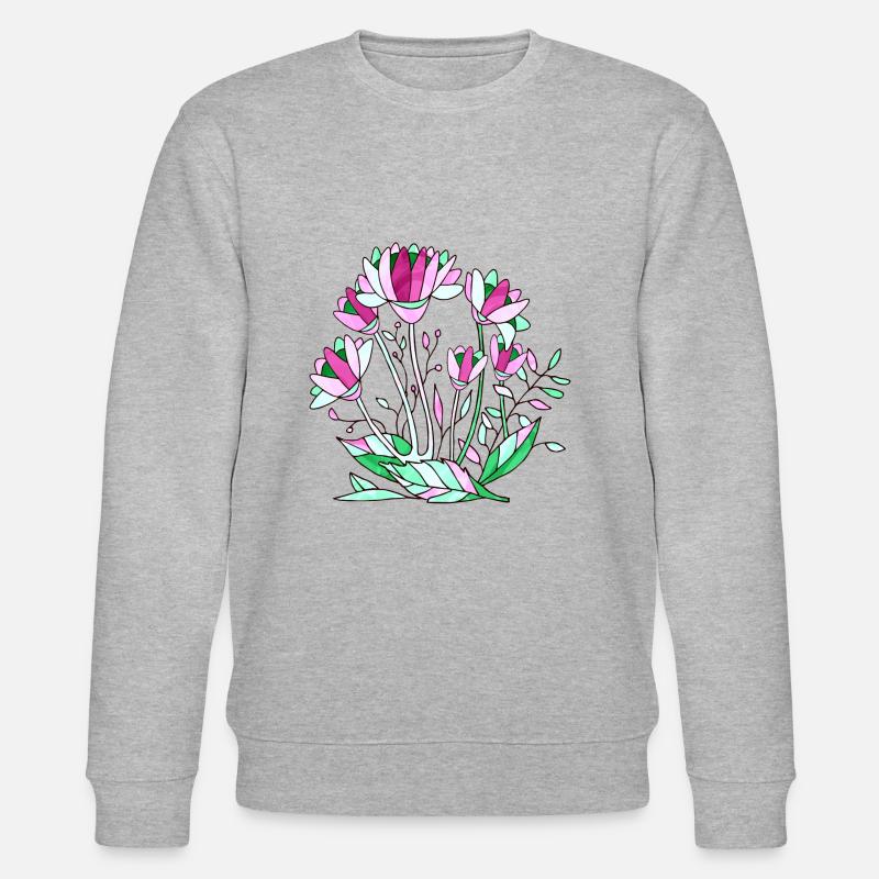 Fleur - Sweat bio CHANGER Stanley/Stella Unisexe - gris chiné