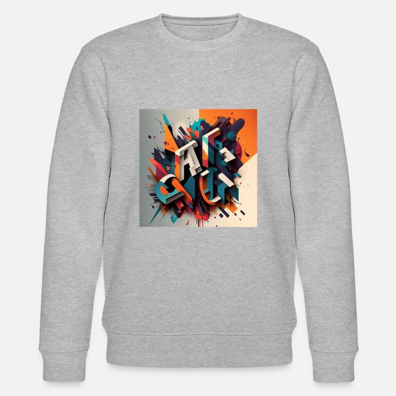 Graffiti - Stanley/Stella Unisex Bio-Sweatshirt CHANGER  - Grau meliert