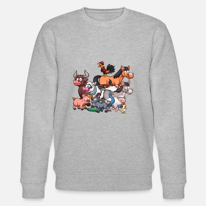 Nutztiere - Stanley/Stella Unisex Bio-Sweatshirt CHANGER  - Grau meliert