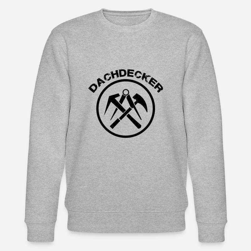 Dachdecker symbol - Stanley/Stella Unisex Bio-Sweatshirt CHANGER  - Grau meliert