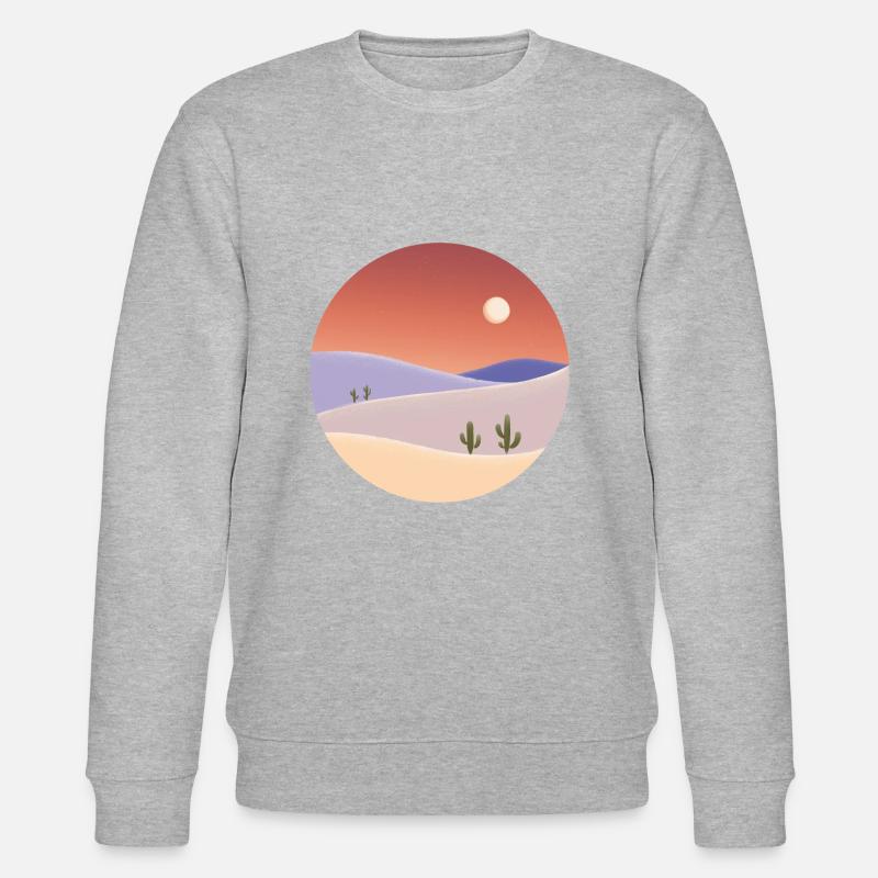 Climb a cactus - Sweat bio CHANGER Stanley/Stella Unisexe - gris chiné
