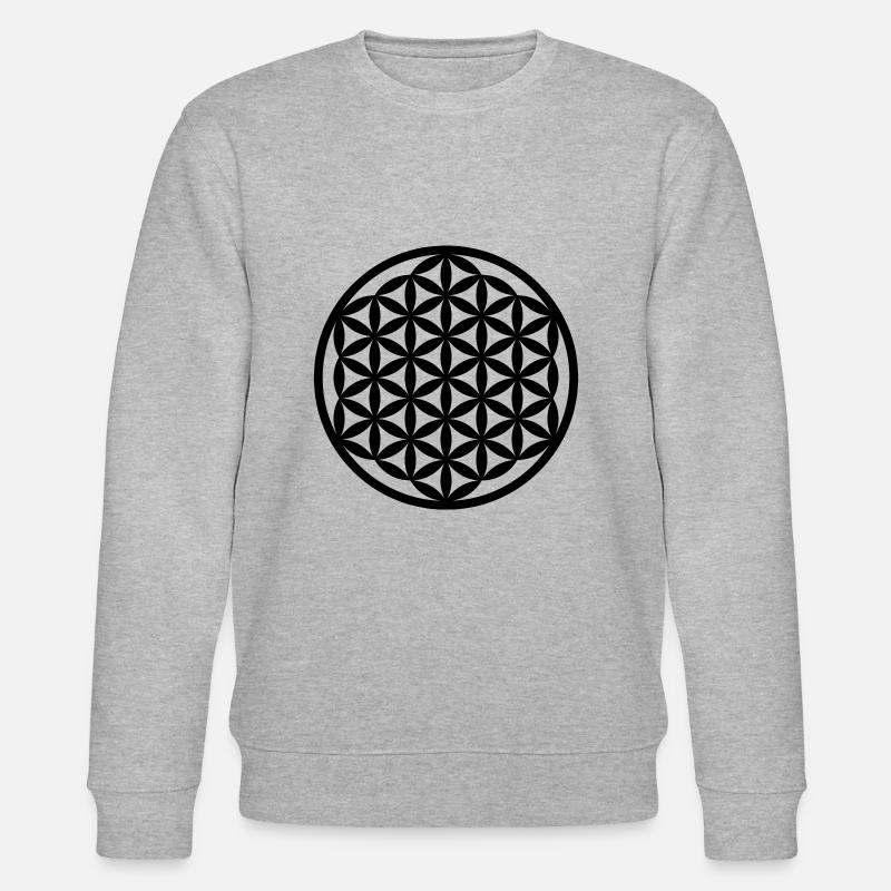 Blume des Lebens - Stanley/Stella Unisex Bio-Sweatshirt CHANGER  - Grau meliert