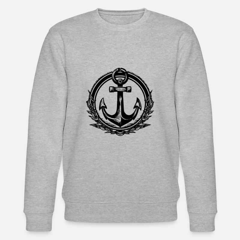 Bateau d’ancre Navire Nautique - Sweat bio CHANGER Stanley/Stella Unisexe - gris chiné