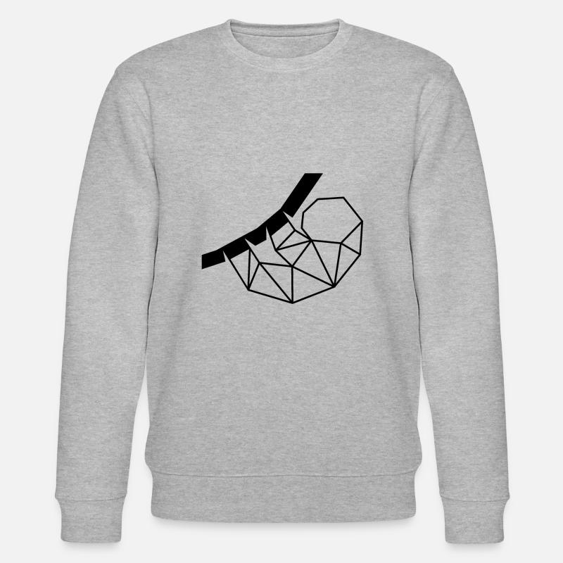 Faultierlogo schwarz - Stanley/Stella Unisex Bio-Sweatshirt CHANGER  - Grau meliert
