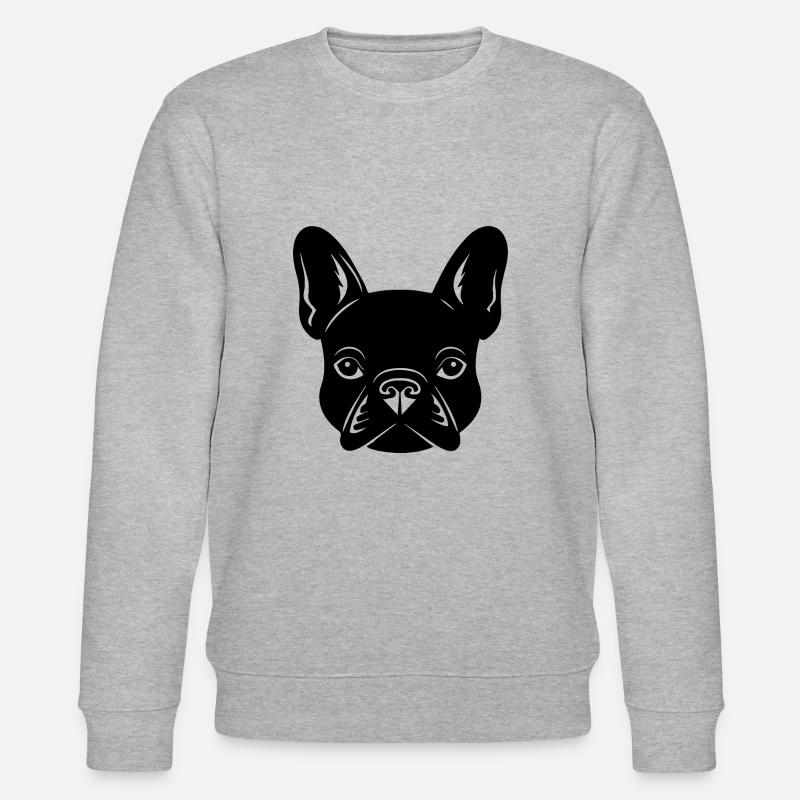 Bouledogue français Terrier de Boston - Sweat bio CHANGER Stanley/Stella Unisexe - gris chiné