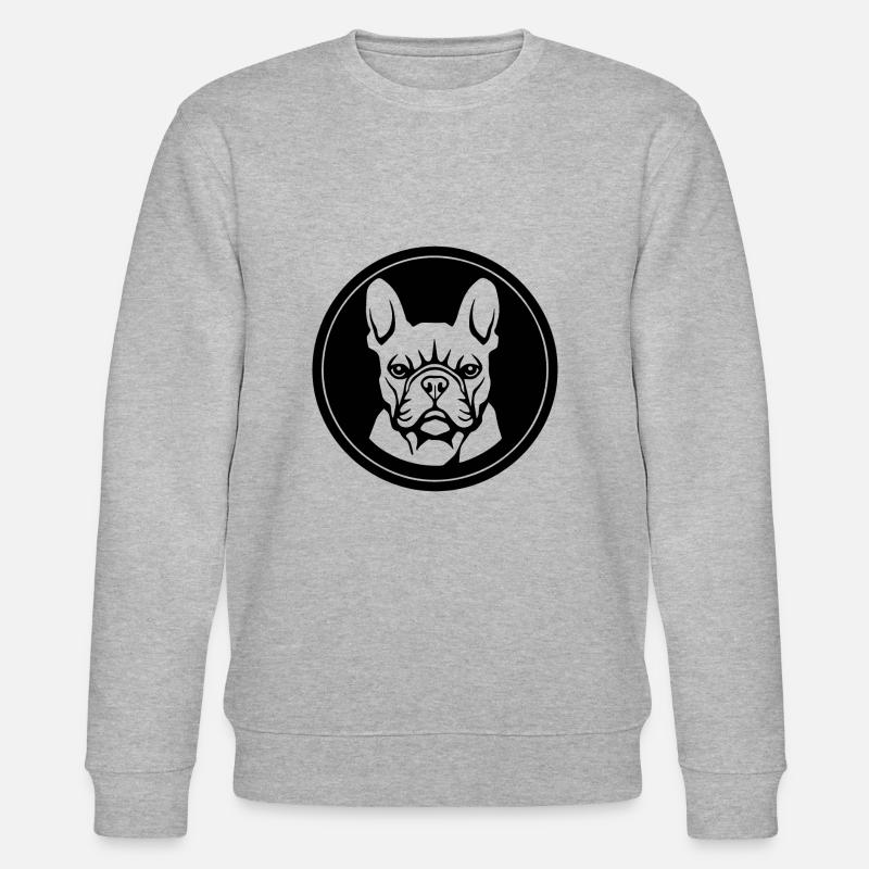 Bouledogue français Terrier de Boston - Sweat bio CHANGER Stanley/Stella Unisexe - gris chiné