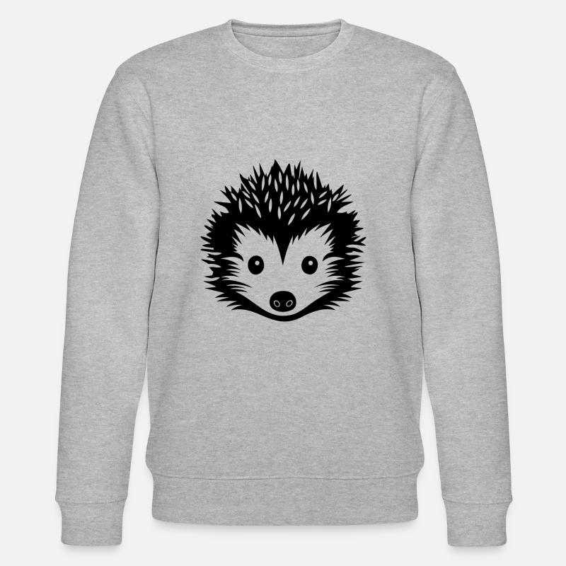 Igel Wald Stachelig Tier - Stanley/Stella Unisex Bio-Sweatshirt CHANGER  - Grau meliert