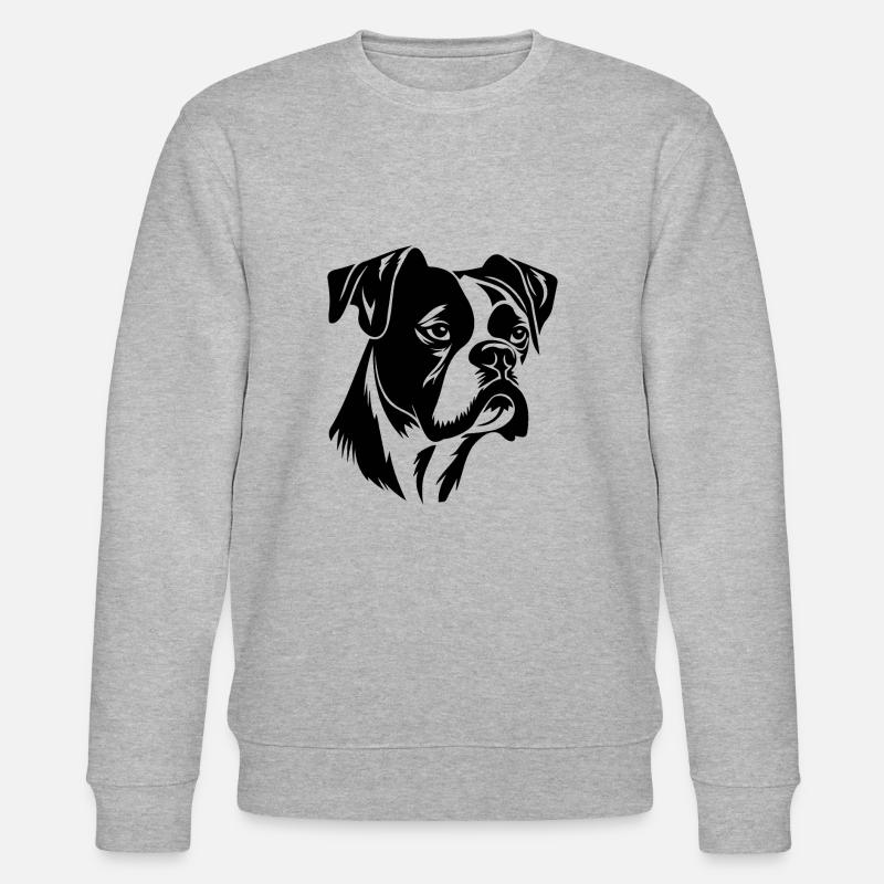 Races de chiens boxers - Sweat bio CHANGER Stanley/Stella Unisexe - gris chiné