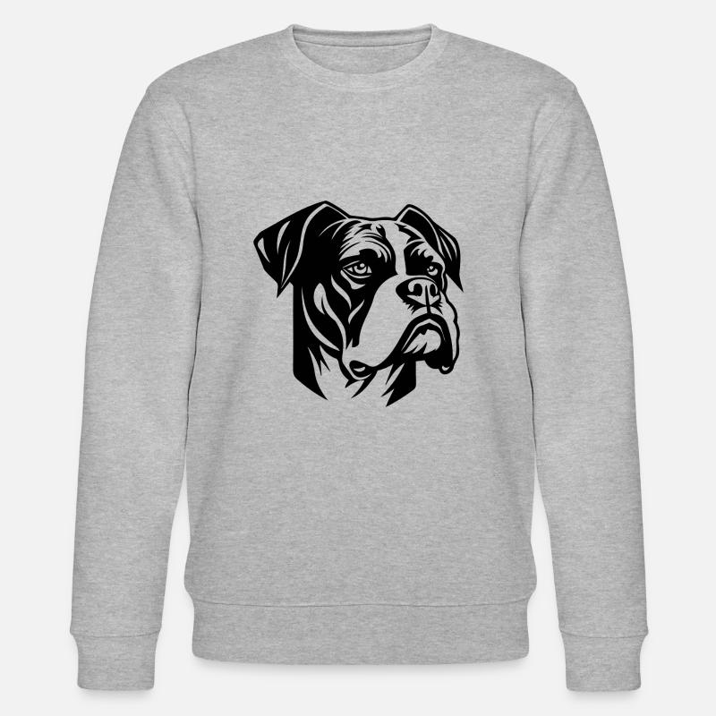 Races de chiens boxers - Sweat bio CHANGER Stanley/Stella Unisexe - gris chiné