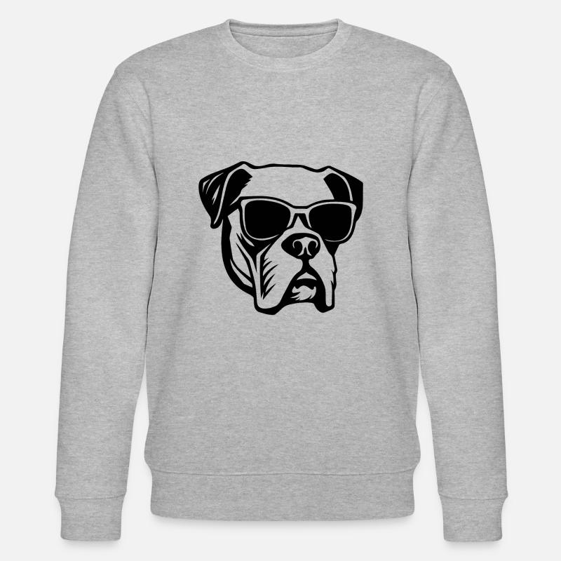 Races de chiens boxers - Sweat bio CHANGER Stanley/Stella Unisexe - gris chiné