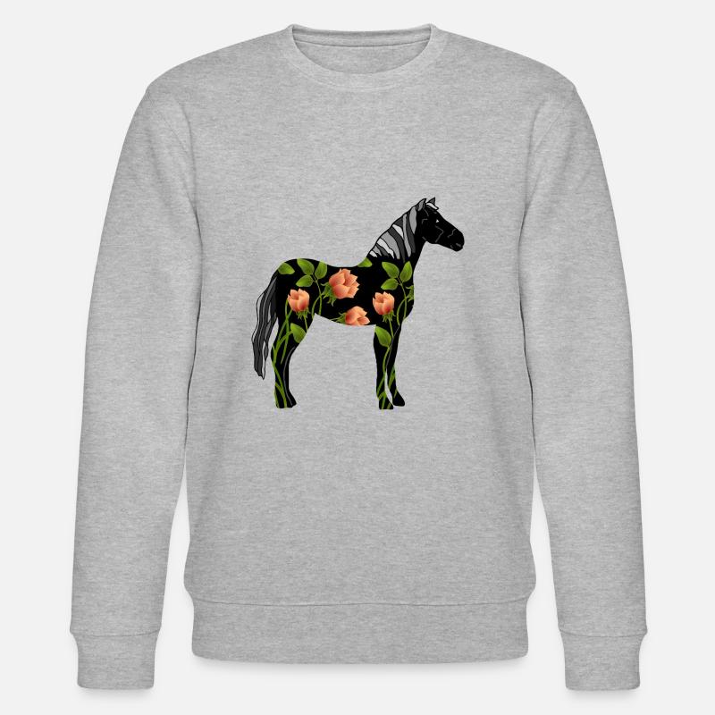 Pferd - Stanley/Stella Unisex Bio-Sweatshirt CHANGER  - Grau meliert