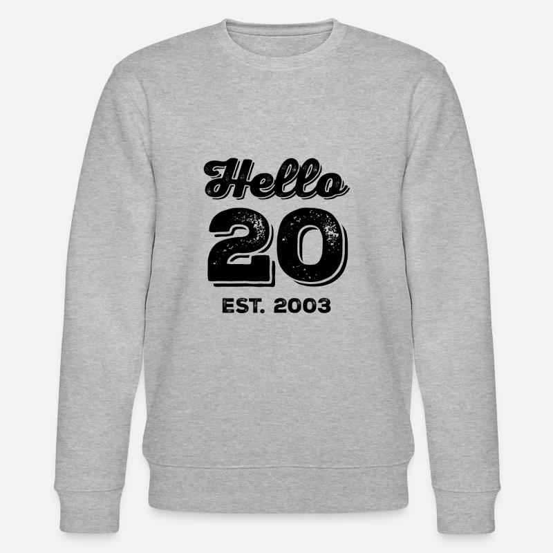 20e anniversaire 2003 - Sweat bio CHANGER Stanley/Stella Unisexe - gris chiné