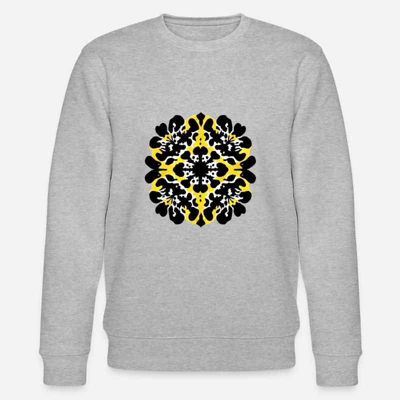 Bunter Tintenklecks | - Stanley/Stella Unisex Bio-Sweatshirt CHANGER  - Grau meliert