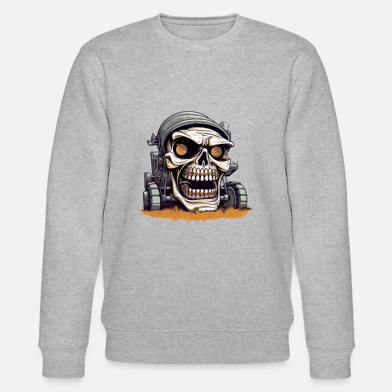 Moissonneuse agressive et vorace - Sweat bio CHANGER Stanley/Stella Unisexe - gris chiné