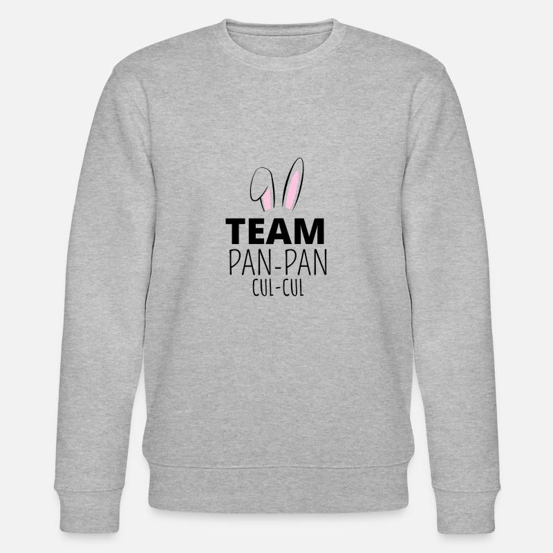 Team Pan Pan Hase - Stanley/Stella Unisex Bio-Sweatshirt CHANGER  - Grau meliert