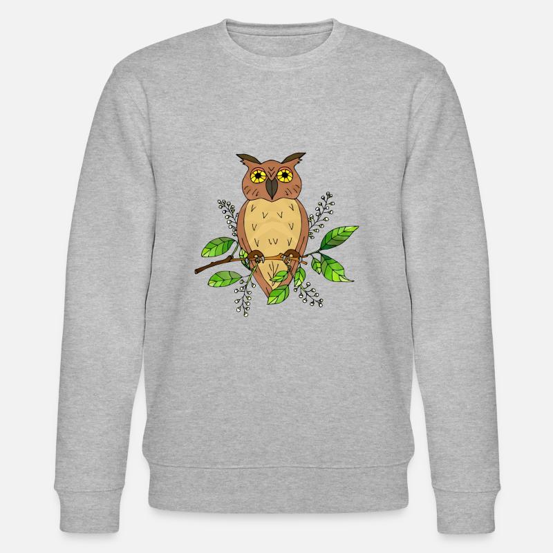 Eulenvogel - Stanley/Stella Unisex Bio-Sweatshirt CHANGER  - Grau meliert