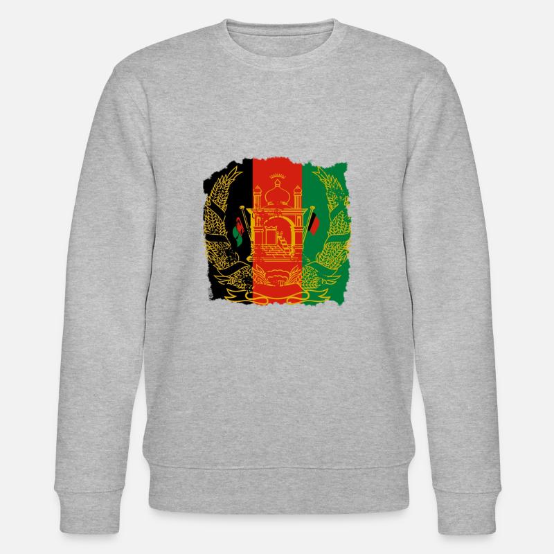 Afghanistan - Stanley/Stella Unisex Bio-Sweatshirt CHANGER  - Grau meliert