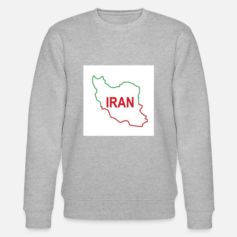 Carte de l’Iran - Sweat bio CHANGER Stanley/Stella Unisexe - gris chiné