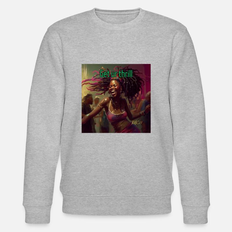 Holen Sie sich Ihren Nervenkitzel - Stanley/Stella Unisex Bio-Sweatshirt CHANGER  - Grau meliert