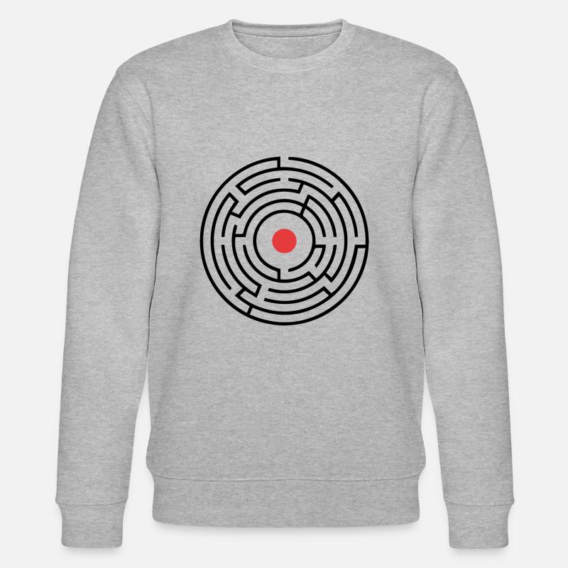 labyrinth - Stanley/Stella Unisex Bio-Sweatshirt CHANGER  - Grau meliert