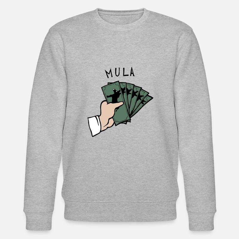 Maultier Mula - Stanley/Stella Unisex Bio-Sweatshirt CHANGER  - Grau meliert
