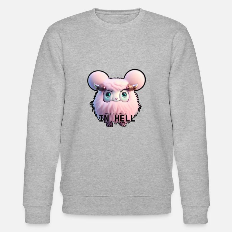 Wish u well … - Stanley/Stella Unisex Bio-Sweatshirt CHANGER  - Grau meliert