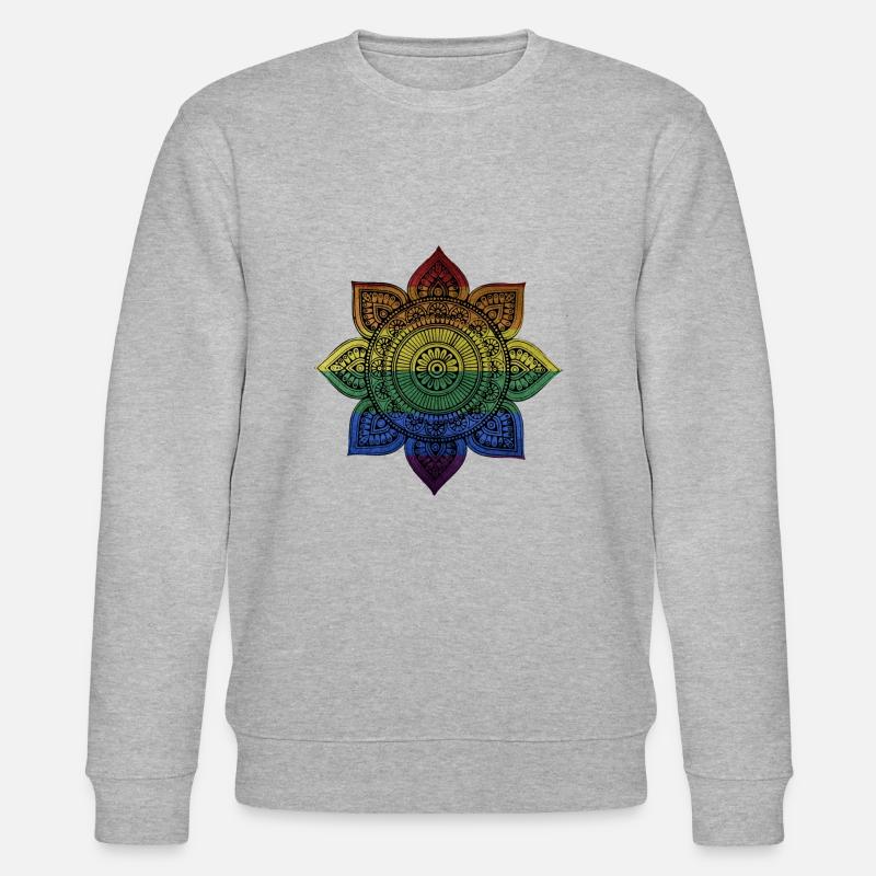 Mandala - Stanley/Stella Unisex Bio-Sweatshirt CHANGER  - Grau meliert
