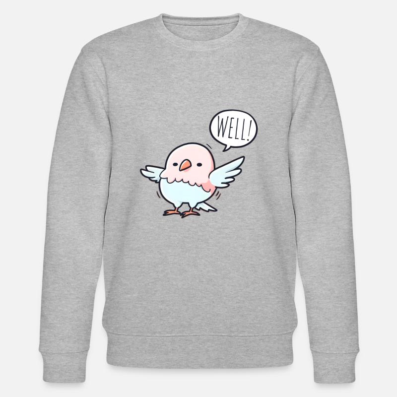 Der gelassene Vogel - Stanley/Stella Unisex Bio-Sweatshirt CHANGER  - Grau meliert